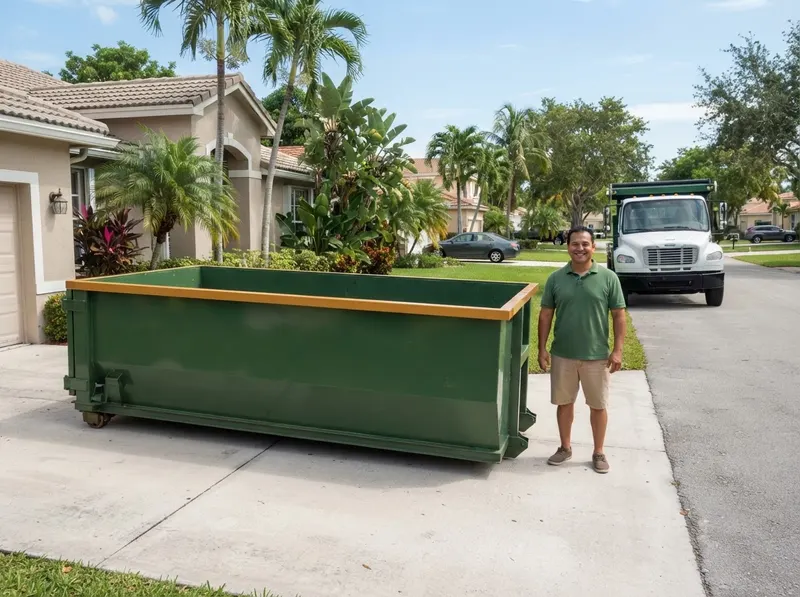 10-Yard Dumpster Rental in Miam, FL
